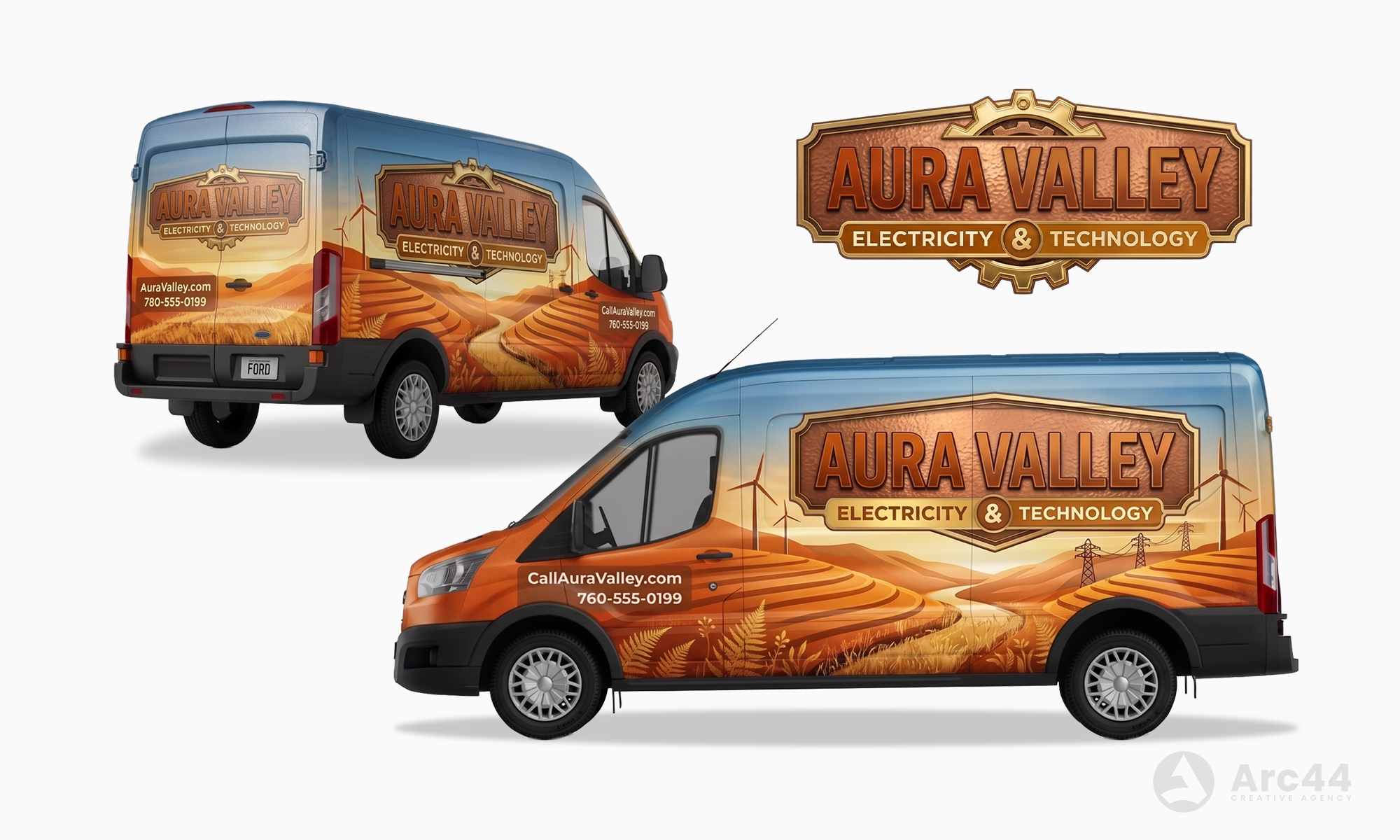 Van wrap Orange